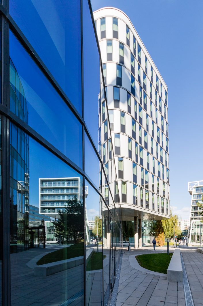 Architektur im Viertel Zwei im zweiten Wiener Bezirk.